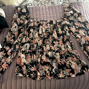 floral cropped blouse from Francesca’s